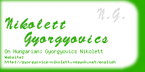 nikolett gyorgyovics business card